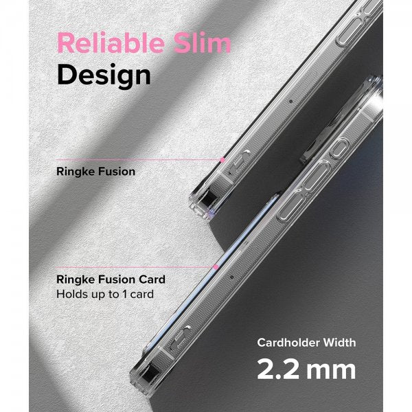 Ringke iPhone 15 Pro Max Kuori Fusion Card Clear