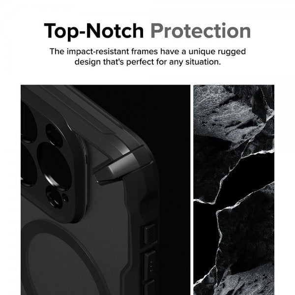 Ringke iPhone 15 Pro Max Kuori Fusion X Magnetic Matte Black