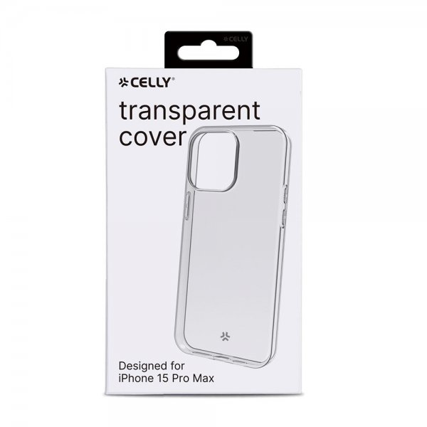 Celly iPhone 15 Pro Max Kuori GELSKIN Läpinäkyvä