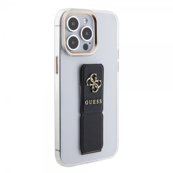 Guess iPhone 15 Pro Max Kuori Grip Stand Clear Transparent