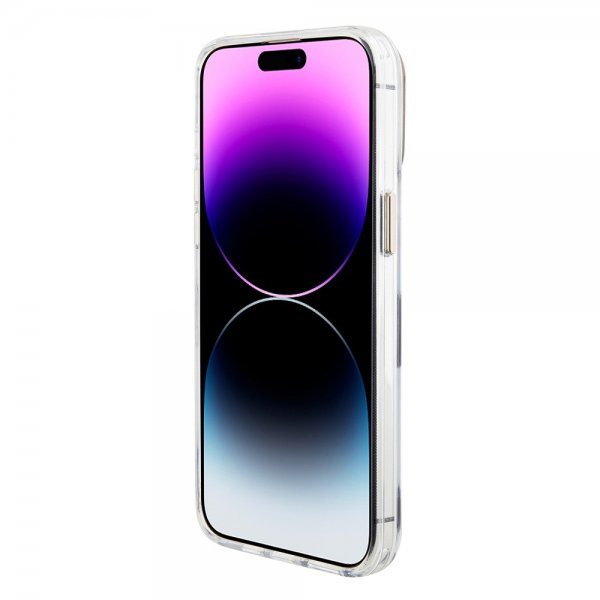 Guess iPhone 15 Pro Max Kuori Grip Stand Clear Transparent