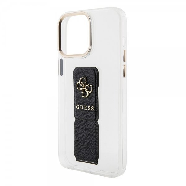 Guess iPhone 15 Pro Max Kuori Grip Stand Clear Transparent