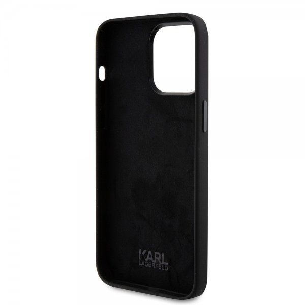 Karl Lagerfeld iPhone 15 Pro Max Kuori Karl & Choupette Musta