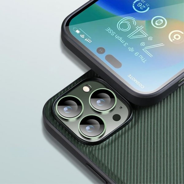 X-Level iPhone 15 Pro Max Kuori Kevlar II Series Vihreä