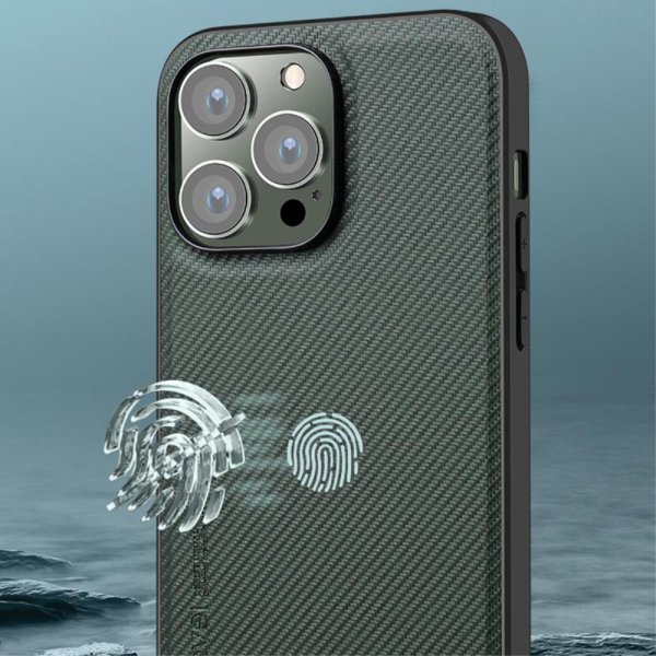 X-Level iPhone 15 Pro Max -suojakuori Kevlar II Series musta