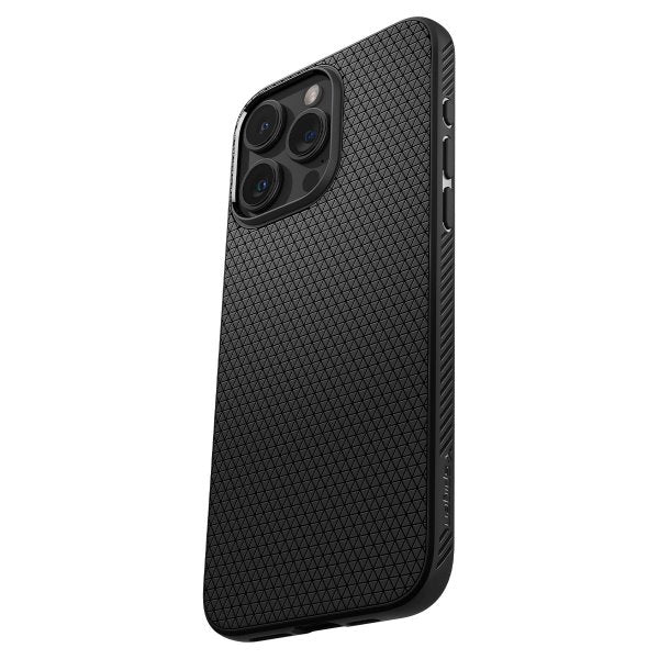 Spigen iPhone 15 Pro Max Kuori Liquid Air Mattamusta