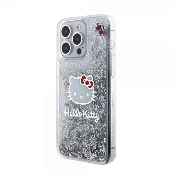 Hello Kitty iPhone 15 Pro Max Kuori Liquid Glitter Läpikuultava