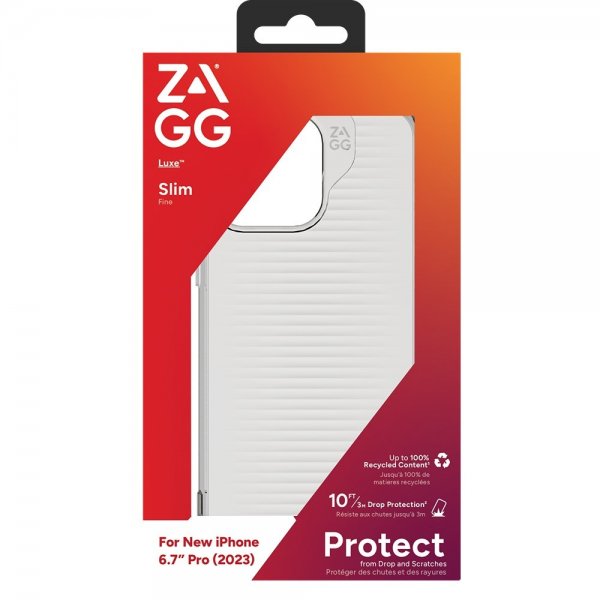 ZAGG iPhone 15 Pro Max Kuori Luxe Läpinäkyvä