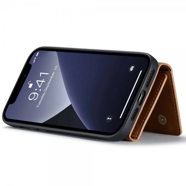 Dg.Ming iPhone 15 Pro Max Suojakuori M1 Series Irrotettava Korttipidike Ruskea