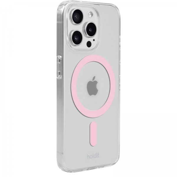 Holdit iPhone 15 Pro Max Kuori MagSafe Case Ruusu Läpinäkyvä