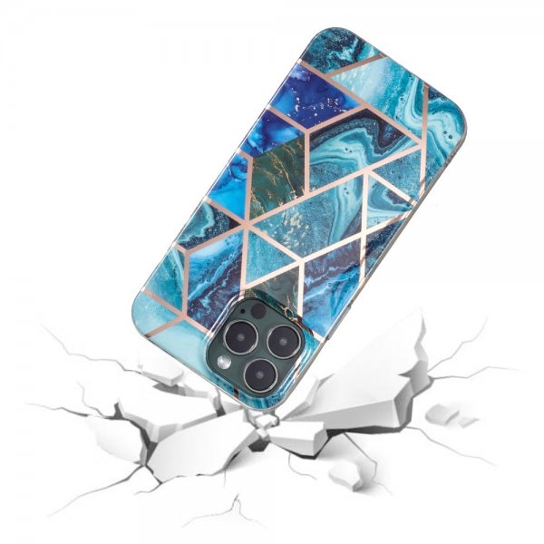 iPhone 15 Pro Max Kuori Marmorikuvio Sininen Vihreä