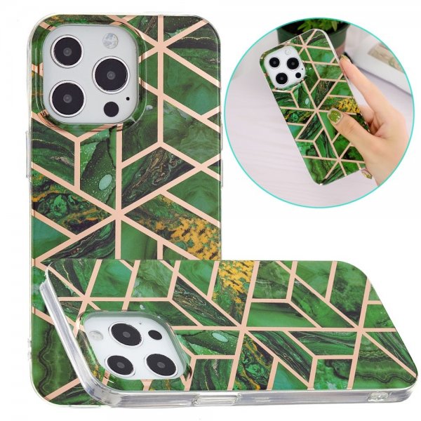 iPhone 15 Pro Max Kuori Marmorikuvio Vihreä