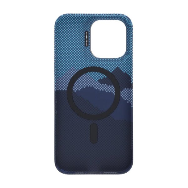 iPhone 15 Pro Max Kuori Taittuva Jalusta MagSafe Sininen