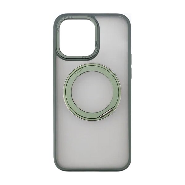 Rvelon iPhone 15 Pro Max Kuori Käännettävä MagSafe-jalusta Vihreä