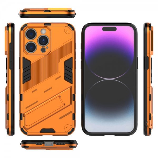iPhone 15 Pro Max Kuori jalustalla Oranssi
