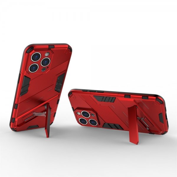 iPhone 15 Pro Max Kuori Jalustalla Punainen