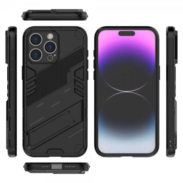 iPhone 15 Pro Max Kuori jalustalla Musta