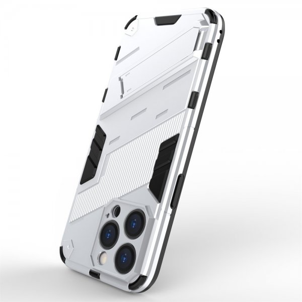 iPhone 15 Pro Max Kuori telineellä Valkoinen