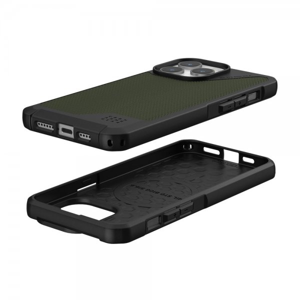 Urban Armor Gear (UAG) iPhone 15 Pro Max Kuori Metropolis LT MagSafe Kevlar Olive