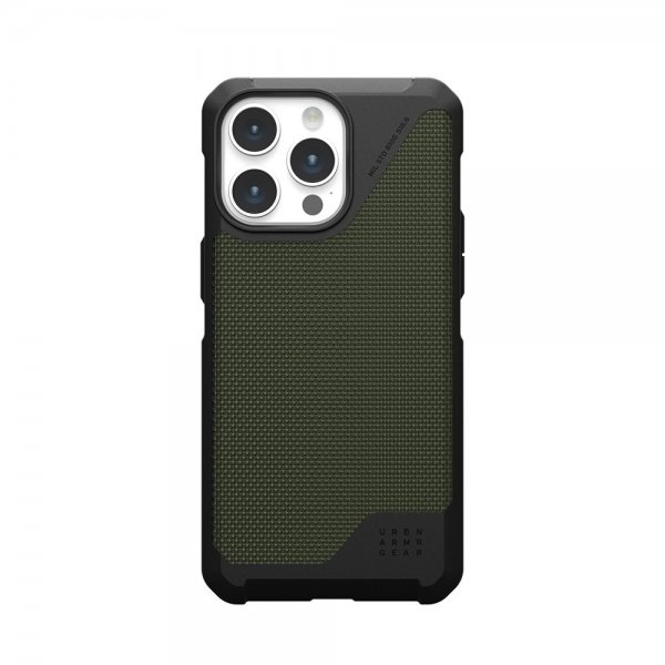 Urban Armor Gear (UAG) iPhone 15 Pro Max Kuori Metropolis LT MagSafe Kevlar Olive