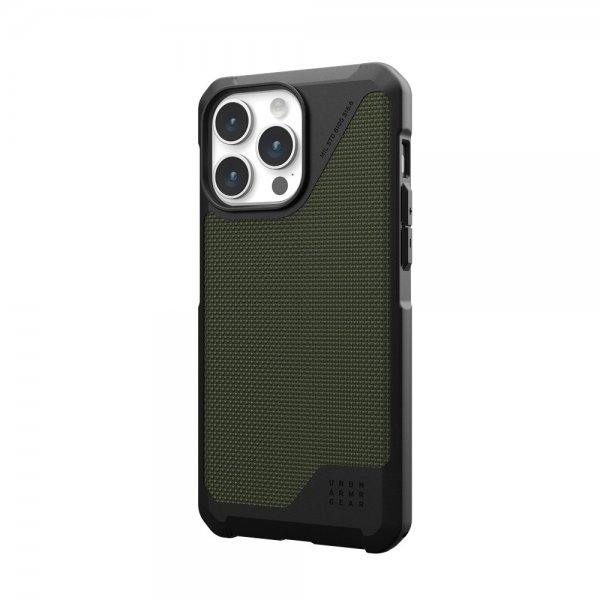 Urban Armor Gear (UAG) iPhone 15 Pro Max Kuori Metropolis LT MagSafe Kevlar Olive