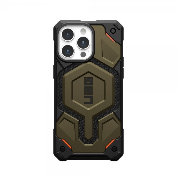 Urban Armor Gear (UAG) iPhone 15 Pro Max Kuori Monarch Pro MagSafe Kevlar Element Green