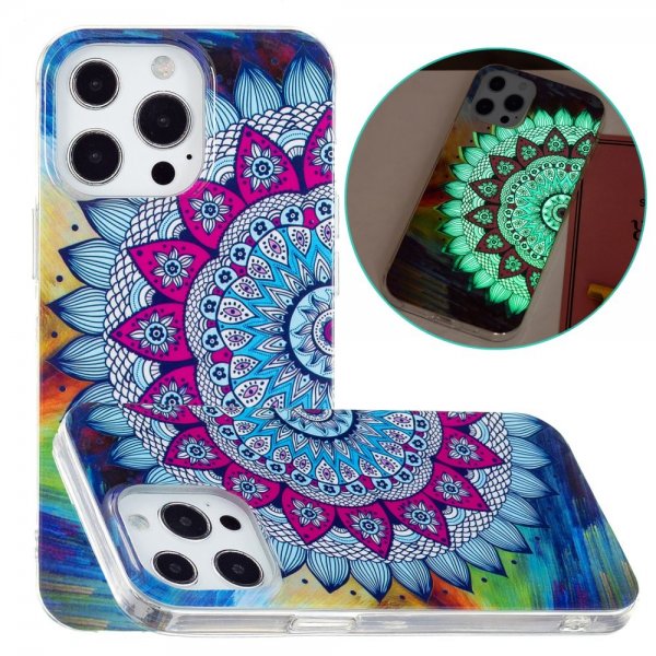 iPhone 15 Pro Max Kuori Kuvio Sininen Mandala