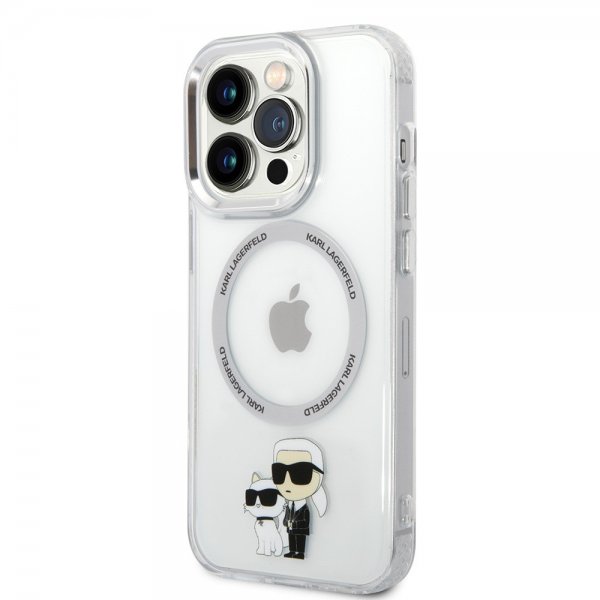 Karl Lagerfeld iPhone 15 Pro Max Kuori NFT Karl & Choupette Transparent