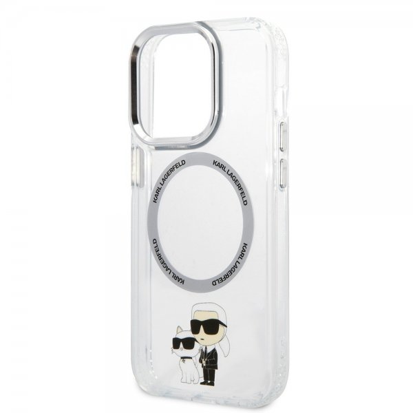 Karl Lagerfeld iPhone 15 Pro Max Kuori NFT Karl & Choupette Transparent