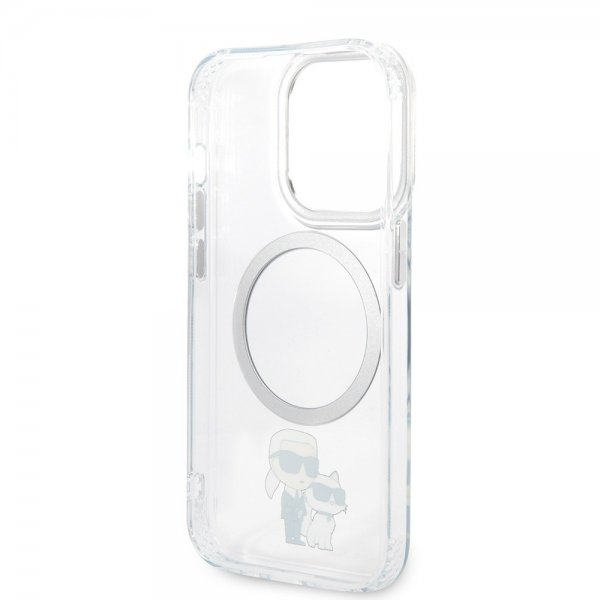 Karl Lagerfeld iPhone 15 Pro Max Kuori NFT Karl & Choupette Transparent
