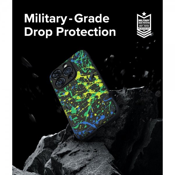 Ringke iPhone 15 Pro Max Kuori Onyx Design Action Painting