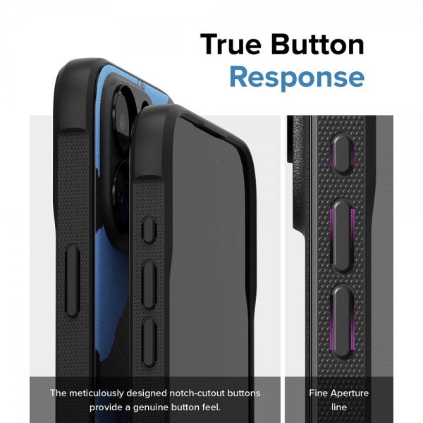 Ringke iPhone 15 Pro Max Kuori Onyx Design Blue Brush
