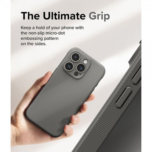 Ringke iPhone 15 Pro Max -suojakuori Onyx Gray
