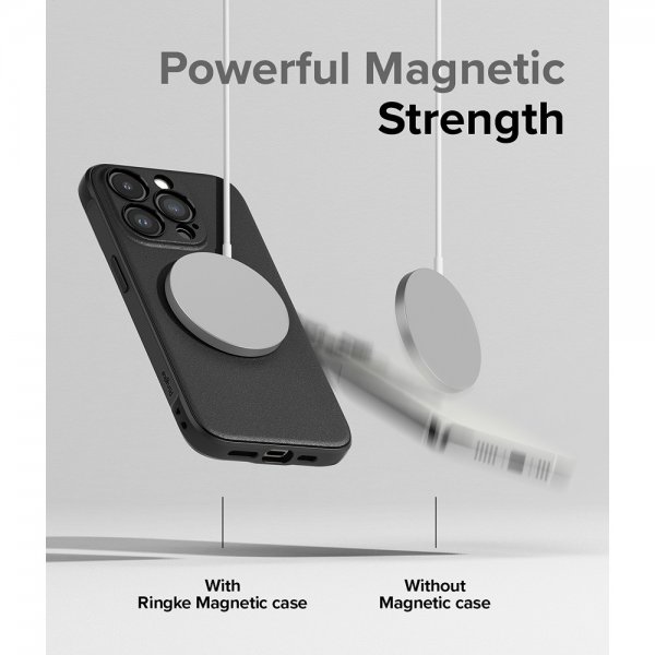 Ringke iPhone 15 Pro Max -suojakuori Onyx Magnetic Musta