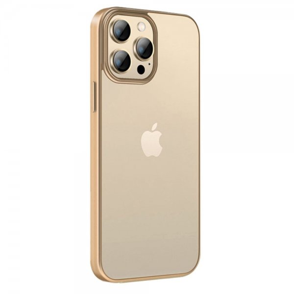 X-Level iPhone 15 Pro Max Kuori Kullattu Reuna Kulta