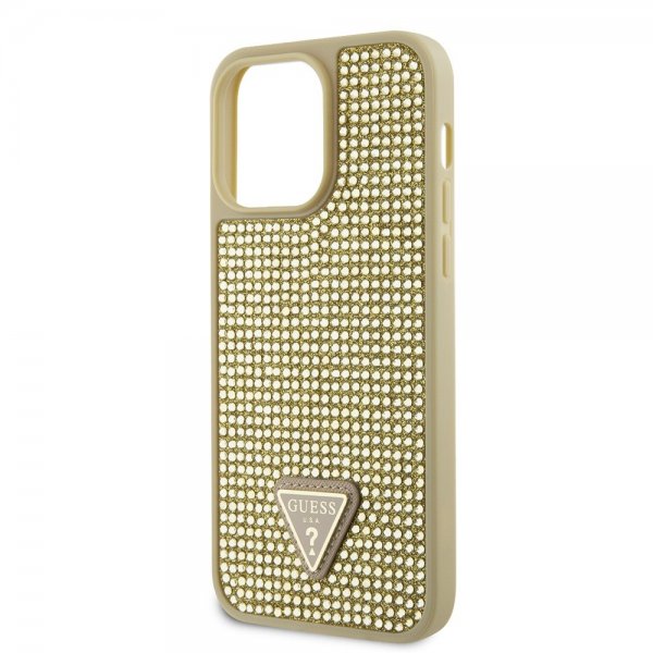 Guess iPhone 15 Pro Max Kuori Strassi Kulta