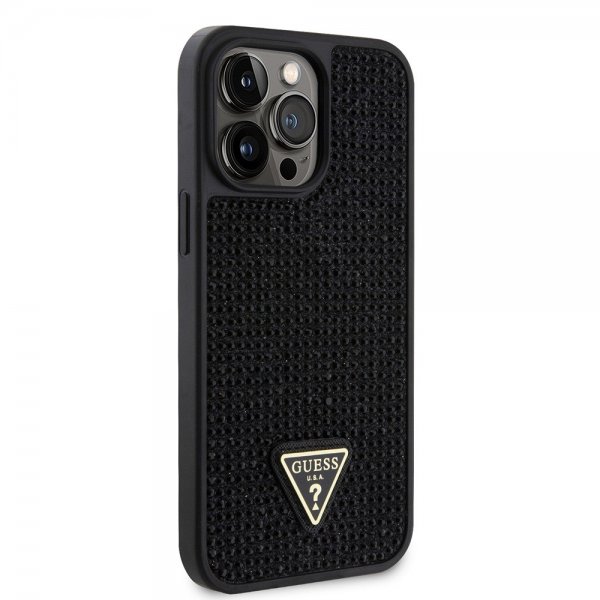 Guess iPhone 15 Pro Max Kuori Rhinestone Musta