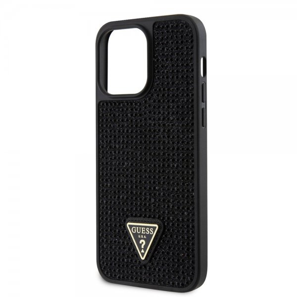 Guess iPhone 15 Pro Max Kuori Rhinestone Musta