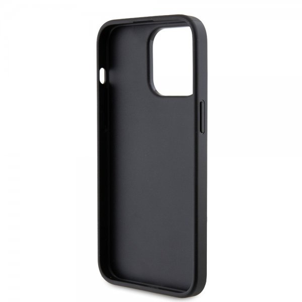 Karl Lagerfeld iPhone 15 Pro Max Saffiano Double Cardslot Musta