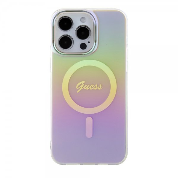 Guess iPhone 15 Pro Max Kuori Script MagSafe Ruusukulta