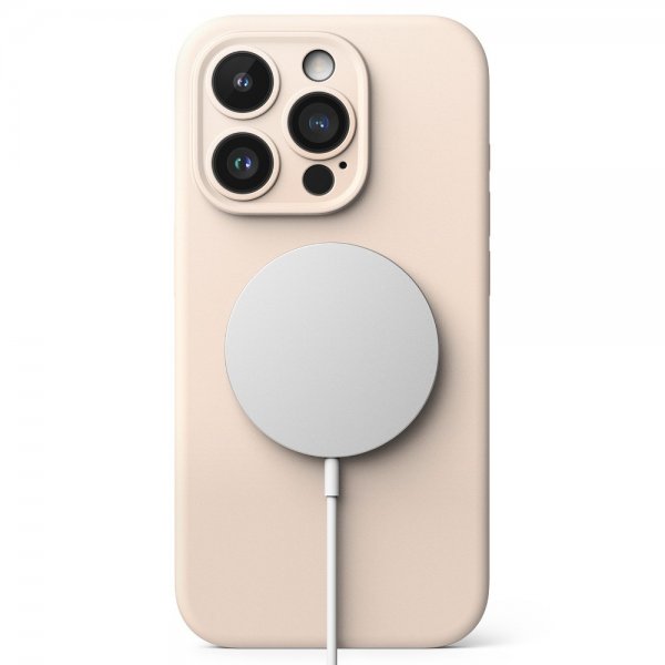 Ringke iPhone 15 Pro Max Kuori Silicone Magnetic Pink Sand