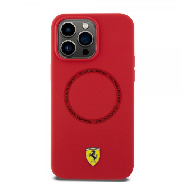 Ferrari iPhone 15 Pro Max kuoret silikoni MagSafe punainen