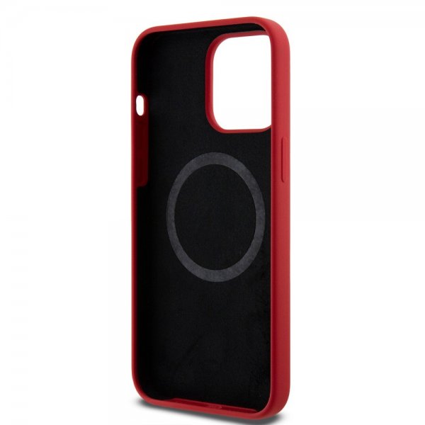 Ferrari iPhone 15 Pro Max kuoret silikoni MagSafe punainen