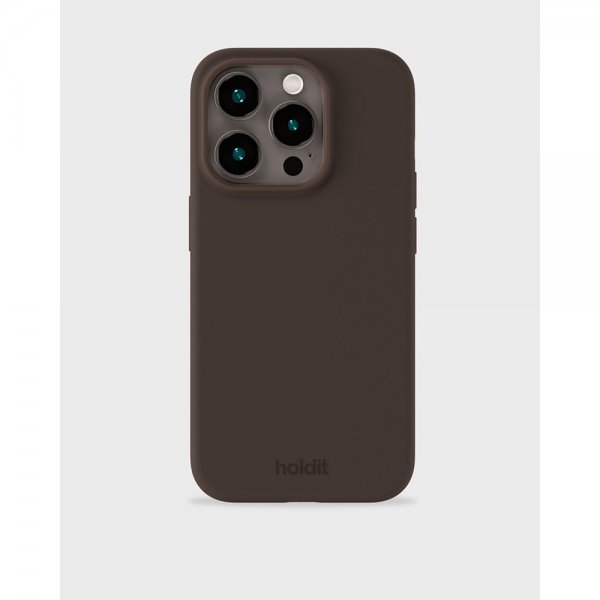 holdit iPhone 15 Pro Max Kuori Silikoni Chocolate