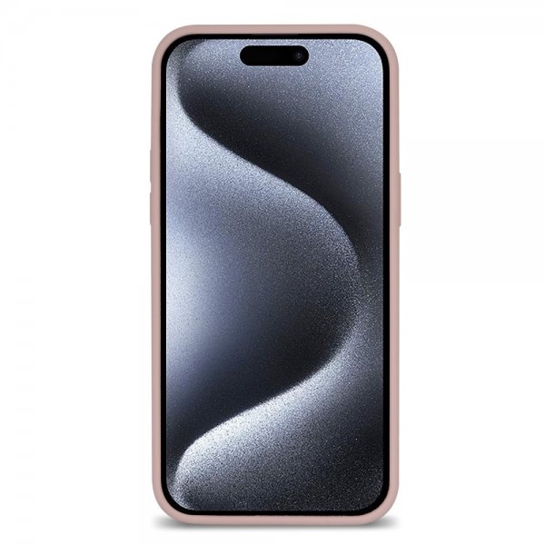 iPhone 15 Pro Max Kuori Silikoni Vaaleanpunainen