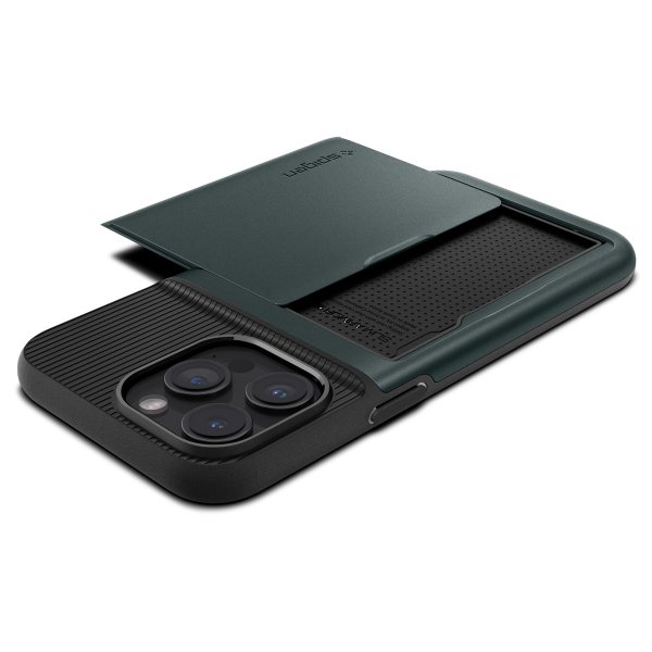Spigen iPhone 15 Pro Max Kuori Slim Armor CS Abyss Green