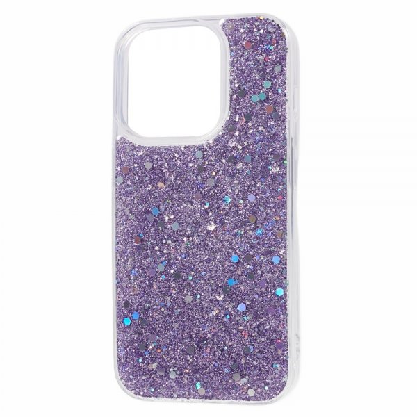 Nordic Covers iPhone 15 Pro Max -kuori, Sparkle Series, lilapurppura