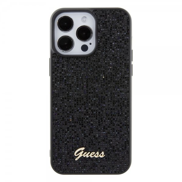Guess iPhone 15 Pro Max Kuori Square Mirror Musta