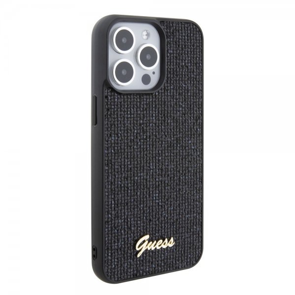Guess iPhone 15 Pro Max Kuori Square Mirror Musta
