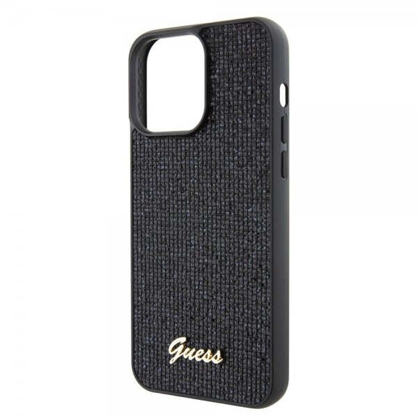 Guess iPhone 15 Pro Max Kuori Square Mirror Musta